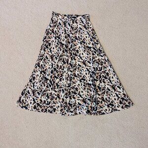 Animal print maxi skirt